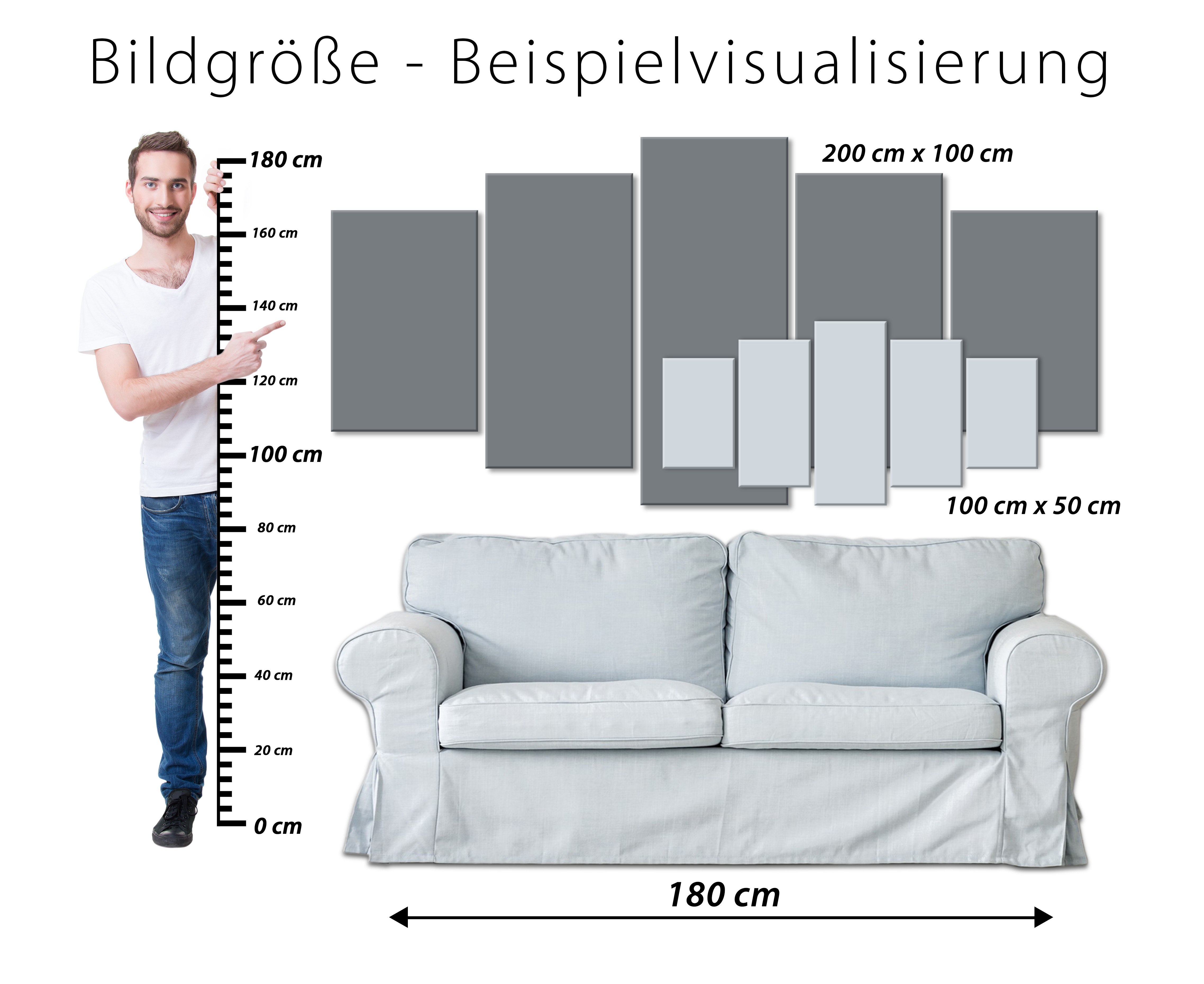 XXXL Wandbild Riesenformat Kunstdruck Leinwandbild moderne Bilder c-B-0358-ak-e