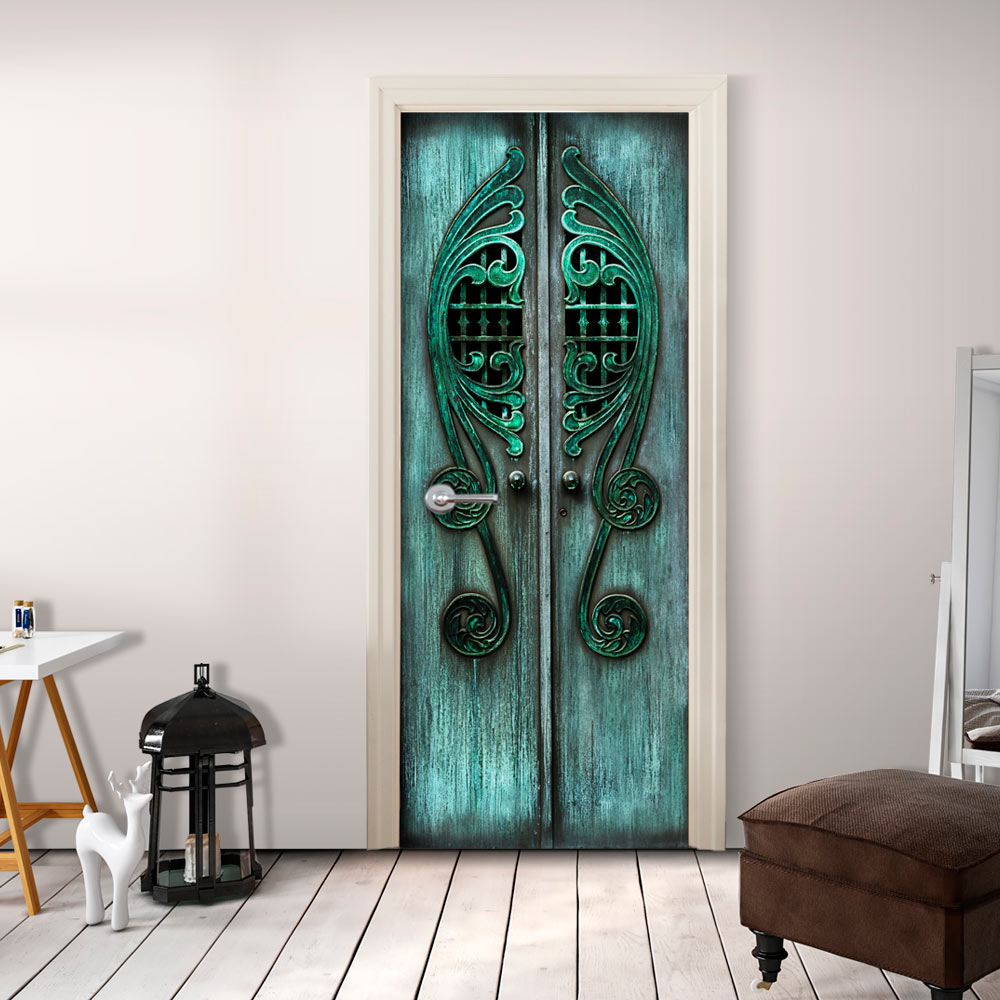 Photo wallpaper on the door - Emerald Gates - 70x210