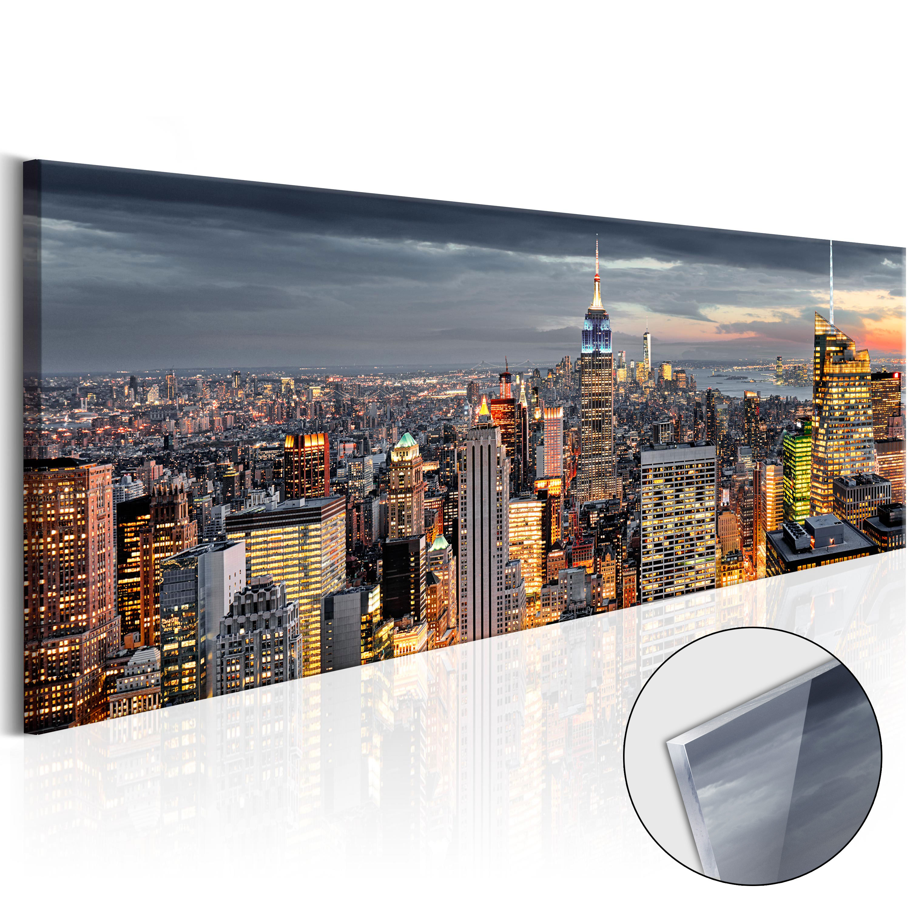 Acrylic Glass Print Image Wall Art Picture Photo New York City d-B-0068-k-b