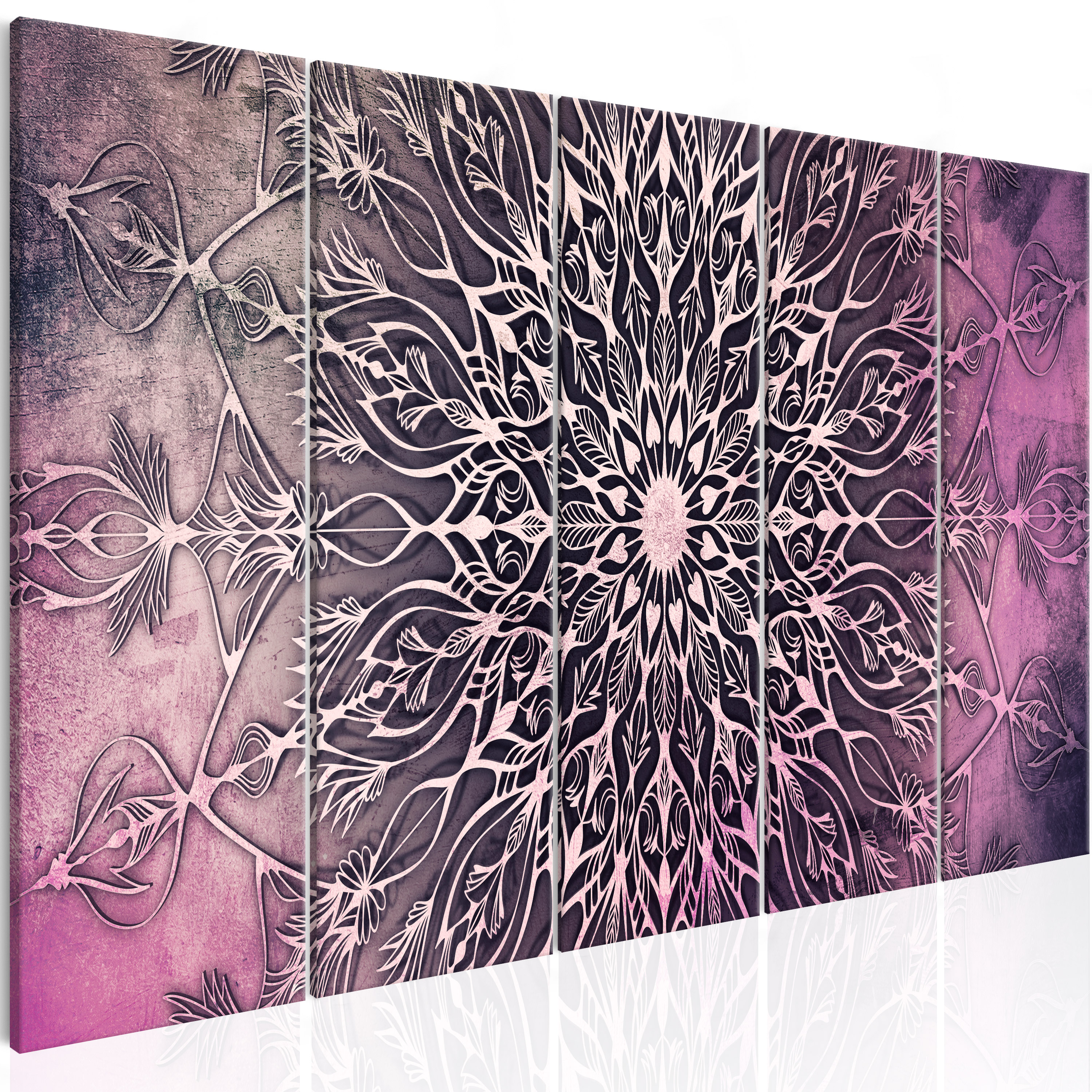 MANDALA ORNAMENTE ORIENTALISCH Wandbilder xxl Bilder Vlies Leinwand f-A-0662-b-n