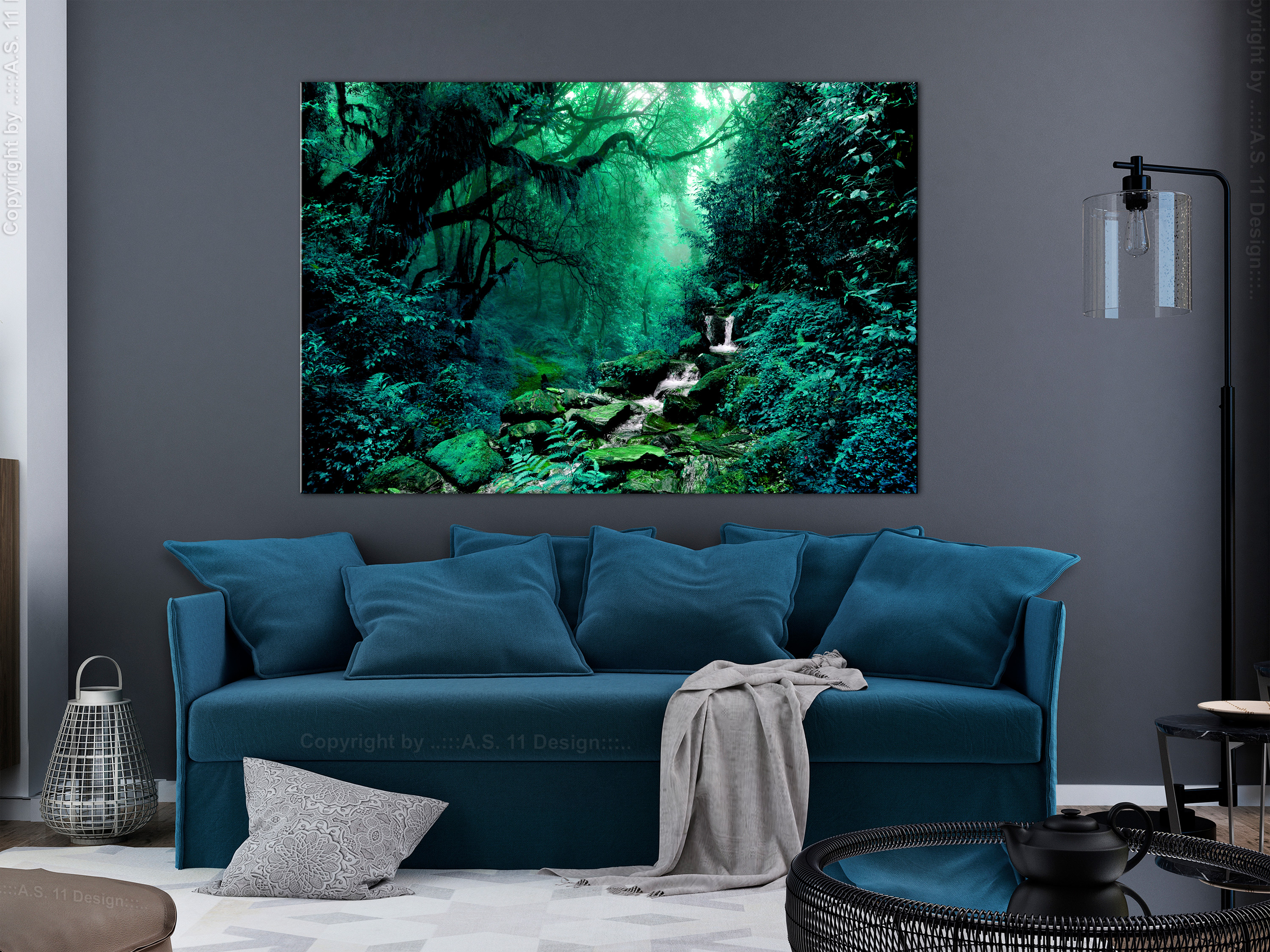 XXXL Wandbild Wald Natur Riesenformat Leinwandbild DIY Canvas Bild c-B