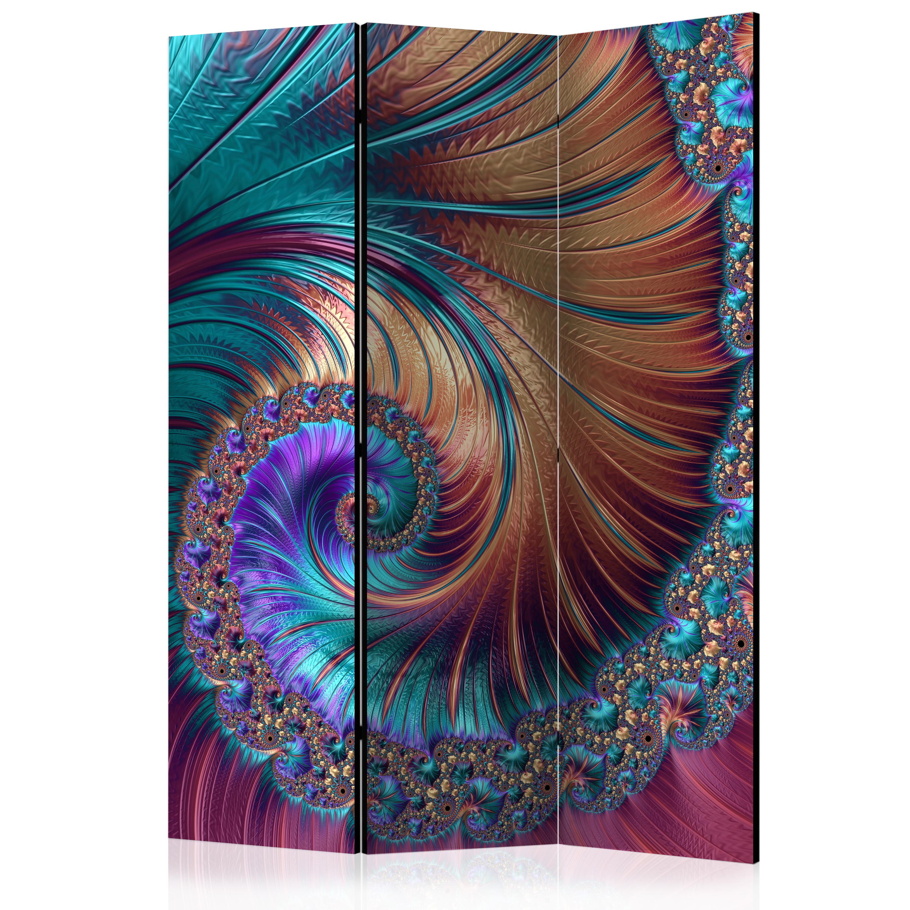 Folding Screen Room Divider Non-Woven Printed Abstract 10 patterns a-C ...