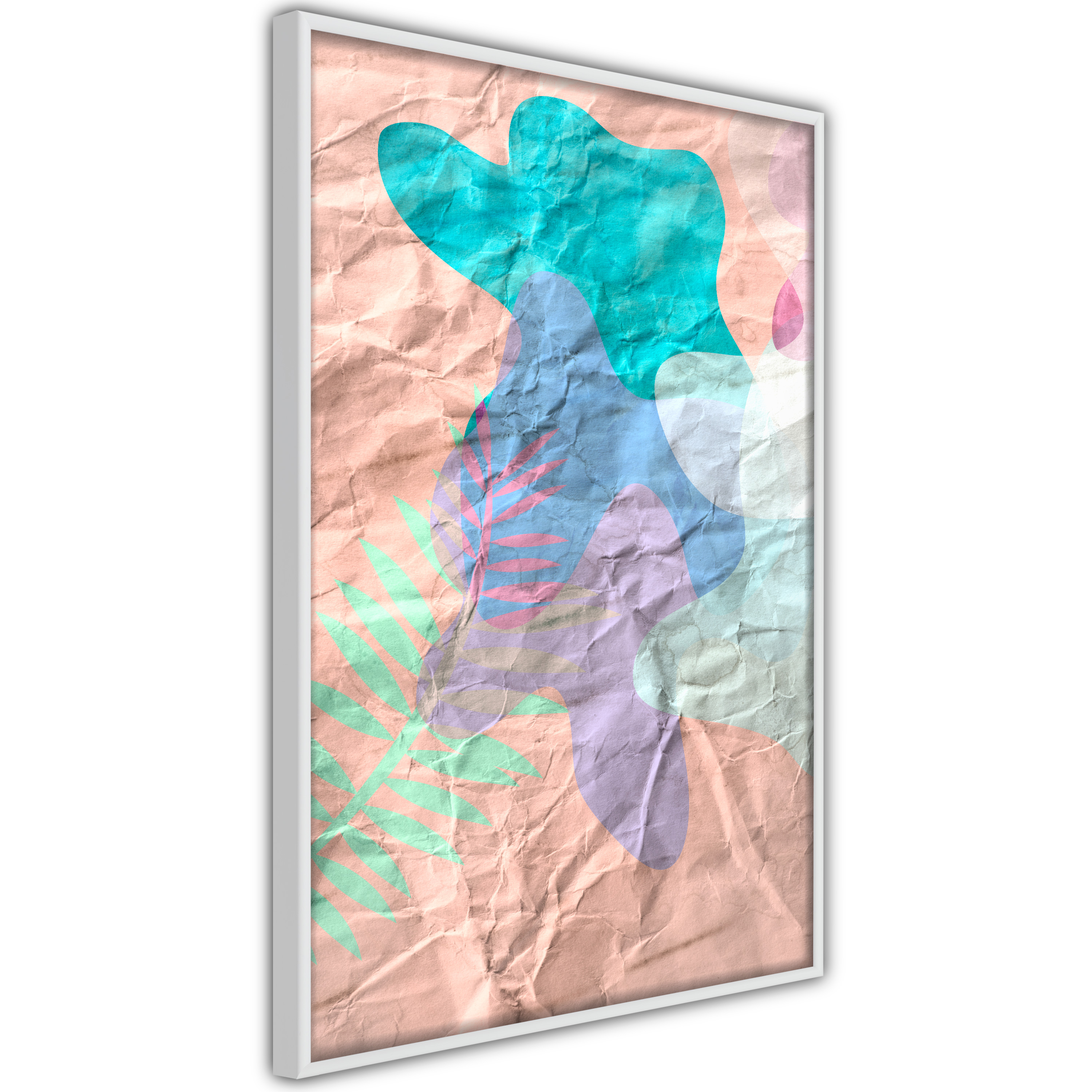Poster - Colourful Camouflage (Peach) - 40x60