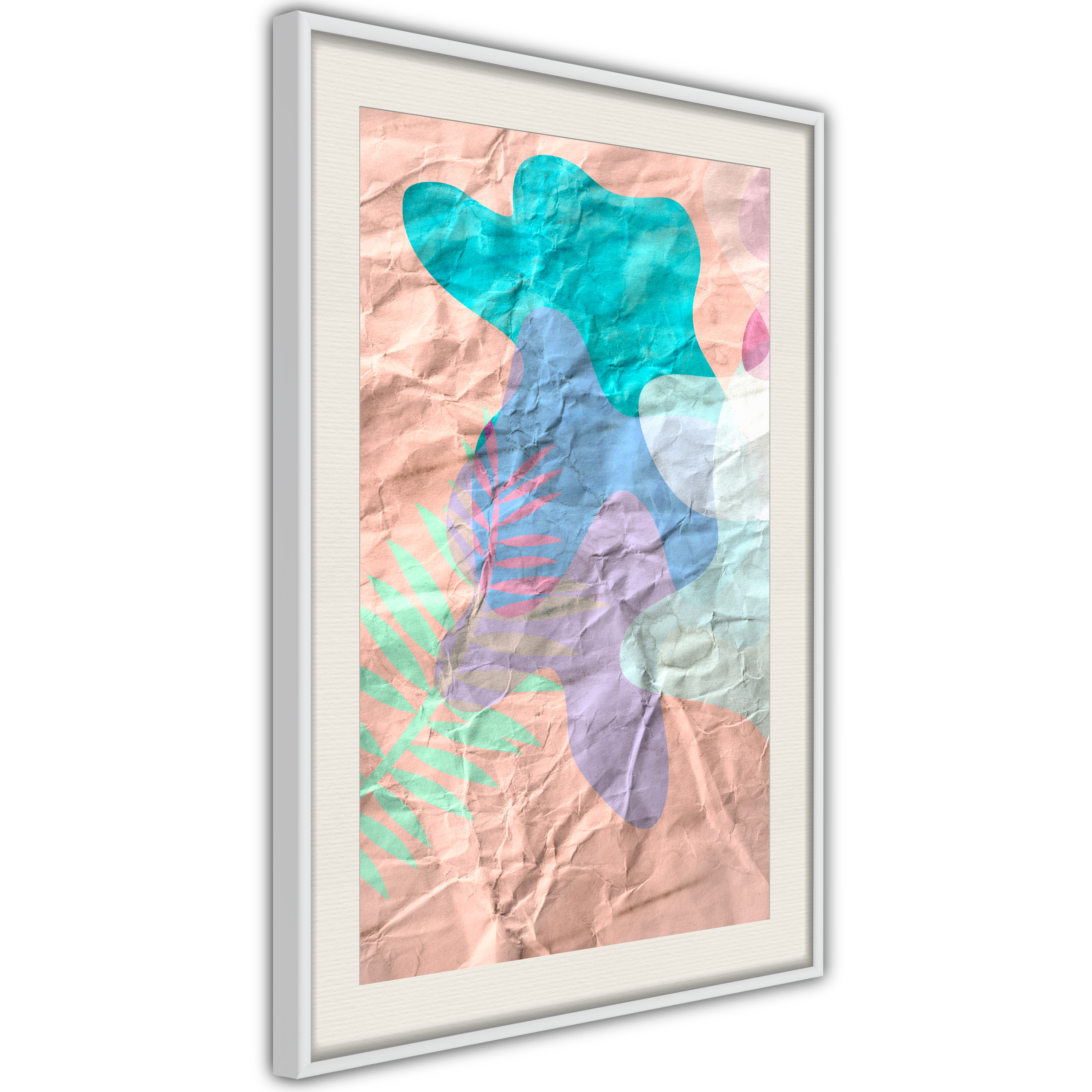 Poster - Colourful Camouflage (Peach) - 30x45