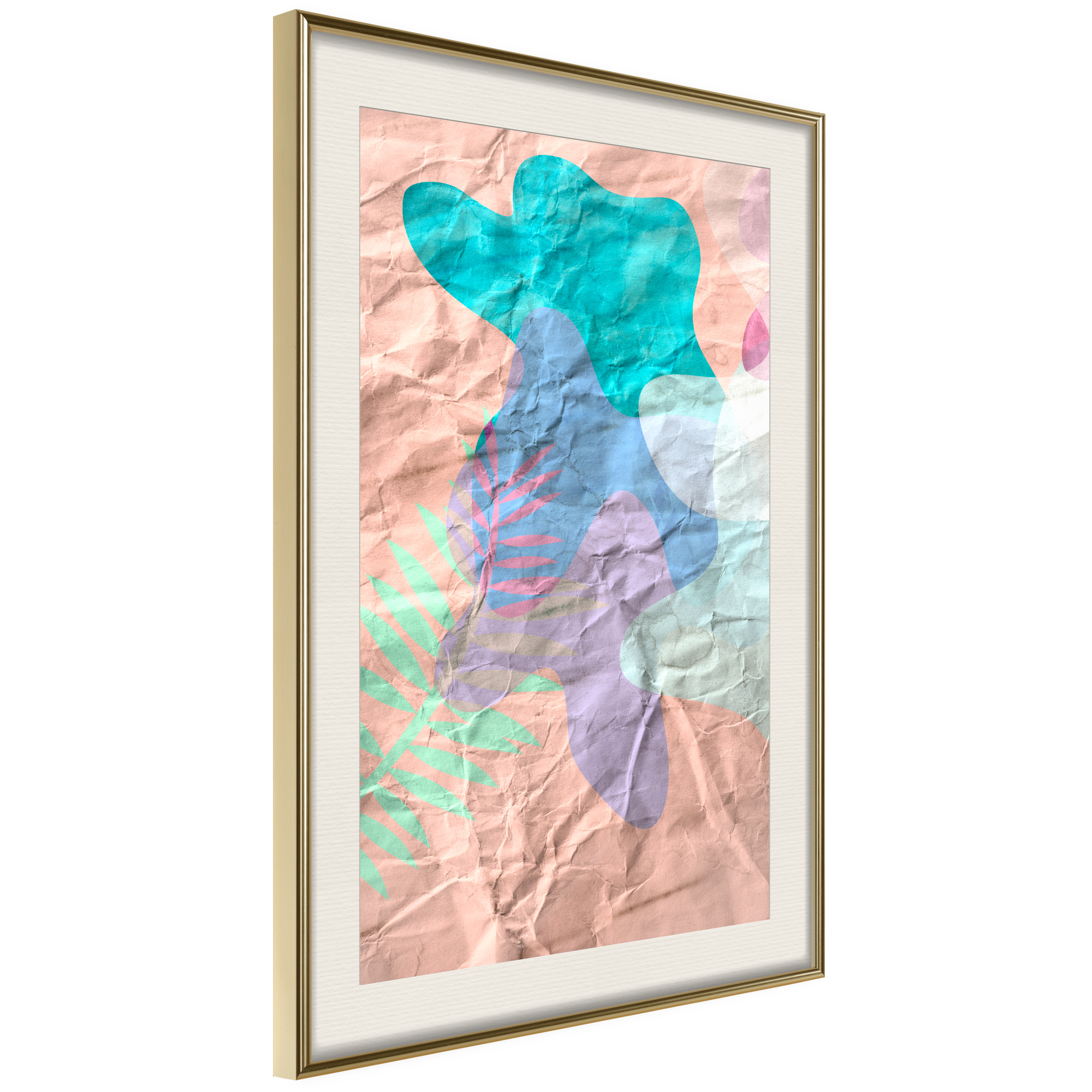 Poster - Colourful Camouflage (Peach) - 40x60