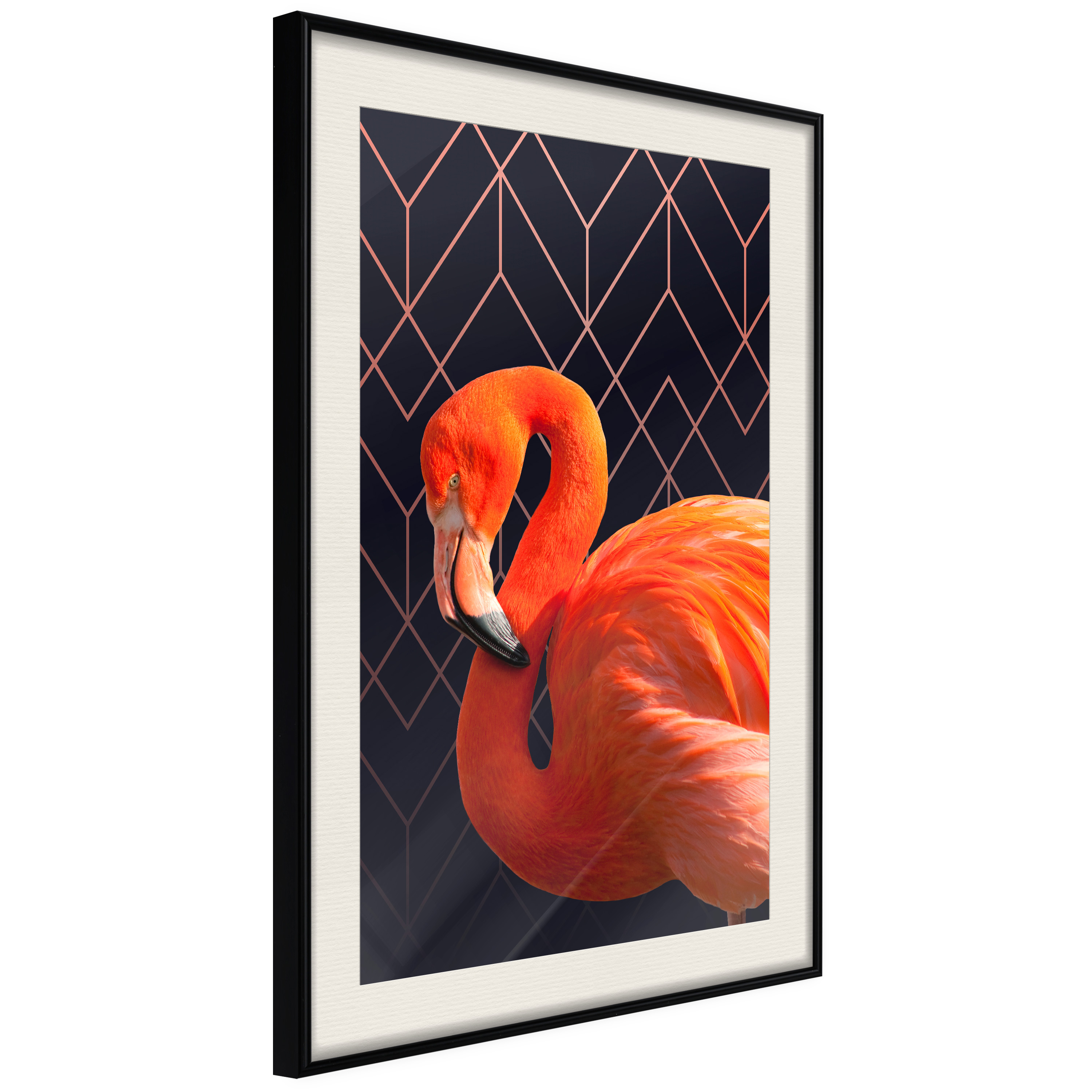 Poster - Orange Flamingo - 40x60