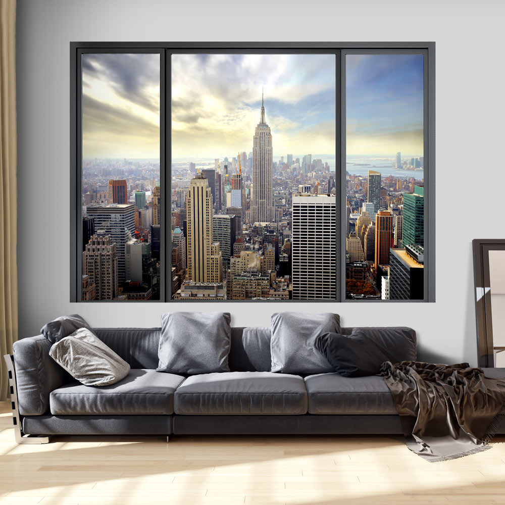 3D WALL ILLUSION WALLPAPER MURAL PHOTO PRINT A HOLE IN THE WALL
